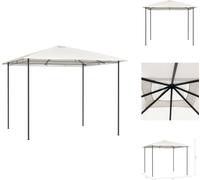 vidaXL Gazebo 3x3x2,6 m Crème 160 g/m² - Chapiteaux et tentes de réception