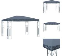 vidaXL Gazebo 400 x 300 cm Anthracite - Chapiteaux et tentes de réception