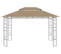 vidaXL gazebo 4x3x2,7 m Taupe 160 g/m²