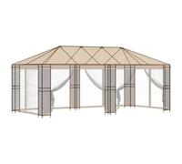 vidaXL Cadre de gazebo 6 x 3 m en acier noir