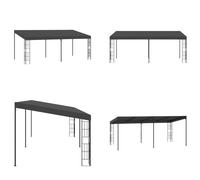 vidaXL Gazebo mural 3x6 m tissu anthracite - Gazebo mural - Gazebo mural - Gazebo de terrasse - Gazebo