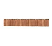 vidaXL Rouleau de bordure 120 cm Marron en bois de pin imprégné