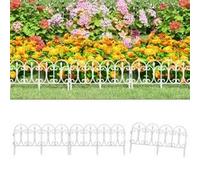 vidaXL Bordures de pelouse 17 pcs 10 m PP blanc