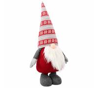 vidaXL GNOME de Noël avec Jambes Extensibles Rouge 130 cm Polyester