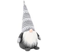 vidaXL GNOME de Noël Gris 45 cm Polyester