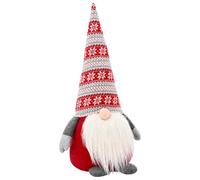 vidaXL GNOME de Noël Rouge 80 cm Polyester