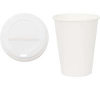 vidaXL Gobelets en carton avec couvercles 1000 pcs. 12oz 300ml