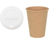vidaXL Gobelets en carton avec couvercles 1000 pcs. 12oz 300ml