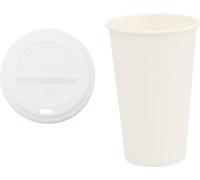 vidaXL Gobelets en carton avec couvercles 1000 pcs. 16oz 400ml