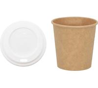 vidaXL Gobelets en carton avec couvercles 1000 pcs. 4oz 100ml