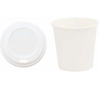 vidaXL Gobelets en carton avec couvercles 1000 pcs. 4oz 100ml