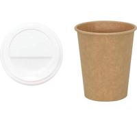 vidaXL Gobelets en carton avec couvercles 1000 pcs. 8oz 200ml