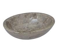 vidaXL Lavabo 149173 – Marbre gris 53 x 40 x 15 cm