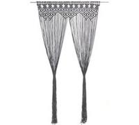 vidaXL Gordijn macramÃ© 140x240 cm katoen antraciet323995 Anthracite G