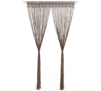 vidaXL Gordijn macramÃ© 140x240 cm katoen taupe323981 Taupe G