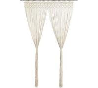 vidaXL Gordijn macramÃ© 140x240 cm katoen323975 Crème G