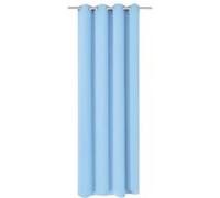 vidaXL Gordijn met metalen ringen verduisterend 270x245 turquoise132209 Turquoise G