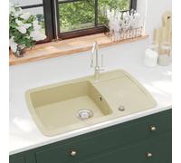 vidaXL Granit Lavabo Beige