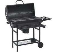 vidaXL Chariot pour barbecue avec roues et étagères – Noir acier 115×85×95 cm