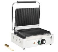 vidaXL Gril à panini rainuré 2200 W 43x30,5x20 cm