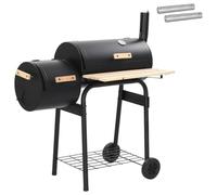 vidaXL, Barbecue d'extérieur, 103 x 60 x 113 cm, Acier, Noir