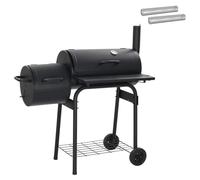 vidaXL, Barbecue d'extérieur, 103 x 60 x 113 cm, Acier, Noir