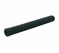 vidaXL Grillage en acier 25x1,2 m Hexagonal 0,7 mm Vert Clôture de jardin