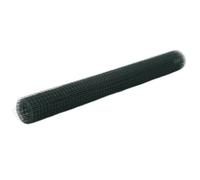 vidaXL Grillage métal acier revêtement PVC 10x1,5 m maille carrée Vert
