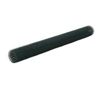 vidaXL Grillage métal acier revêtement PVC 25 x 1,5 m carré vert Clôture jardin