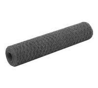 vidaXL Grillage Acier Revêtement PVC 25x0,75 m Hexagonal Gris Clôture Jardin 143277 gris G