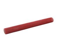 vidaXL Grillage métal 10x1,5 m - Rouge