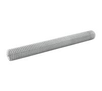 vidaXL Grillage Métal Acier 10x1,5 m Carré Argenté Treillis Clôture de Jardin