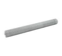 vidaXL Grillage pour volière Acier galvanisé 10x1,5 m Argenté