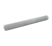 vidaXL Grillage Métal Acier 10x1,5 m Carré Argenté Treillis Clôture de Jardin