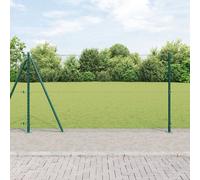 vidaXL Grillage Set de 2 Vert Acier galvanisé, PVC 25 x 1,2 m Durable
