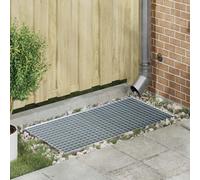 vidaXL Grille Argent 100 x 50 x 2 cm Acier galvanisé à chaud