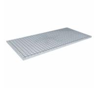 vidaXL Grille Argent 100 x 50 x 2 cm Acier galvanisé à chaud