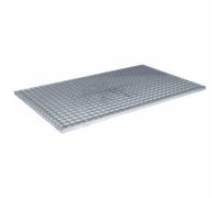 vidaXL Grille Argent 100 x 60 x 2 cm Acier galvanisé à Chaud, Jardin et terrasse, Grille Pratique, Grille métal Durable, matériel Industriel, Drainage résistant, Style Urbain