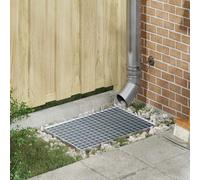 vidaXL Grille Argent 60 x 40 x 2 cm Acier galvanisé à chaud