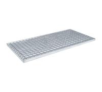 vidaXL Grille Argent 80 x 40 x 2 cm Acier galvanisé à chaud