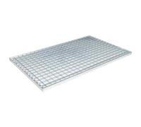 vidaXL Grille Argent 80 x 50 x 2 cm Acier galvanisé à chaud