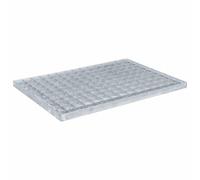 vidaXL Grille métallique argent 50×35×2 cm acier galvanisé à chaud