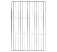 vidaXL Grille de barbecue argent 50 x 35 cm acier inoxydable