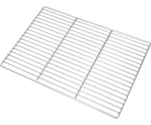 vidaXL Grille de barbecue argent 50 x 35 cm acier inoxydable