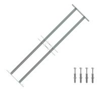 vidaXL Grille de Défense Ajustable à 2 Traverses pour Fenêtre Protection