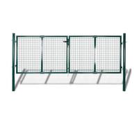 vidaXL Grille de portail/clôture/mur en filet 140921 300x75 cm Vert