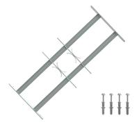 vidaXL Grille de sécurité pour fenêtres avec 2 barres transversales