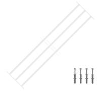 vidaXL Grille de sécurité pour fenêtres avec 3 barres transversales