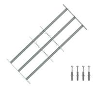 vidaXL Grille de sécurité pour fenêtres avec 3 barres transversales