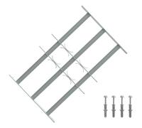 vidaXL Grille de sécurité pour fenêtres avec 3 barres transversales